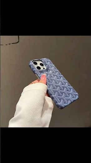Pink Goyard iPhone Case Leather-YBK241523 #casefeely #casecover #goyard #iphonecase #luxurycase
