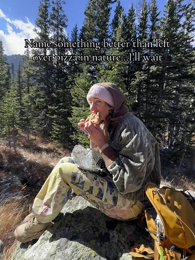 Food just hits different when you’ve been hiking for 8 miles at 10k ft of elevation. #hiking #explore #naturegirl