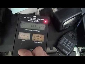 アンテナアナライザーMFJ-259 自宅のアンテナを測定してみた