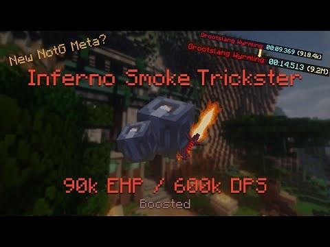 INSANE Area of Effect and HIGH Burst Damage | Wynncraft Inferno Smoke Trickster Build Showcase