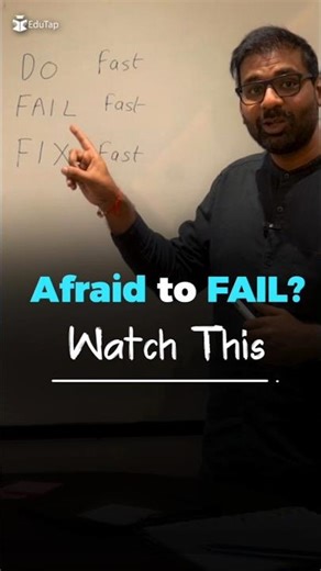 Do Fast, Fail Fast, Learn Very Fast #shorts