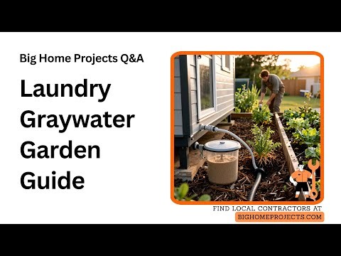 Tiny House Greywater Subsurface Laundry-to-Landscape System