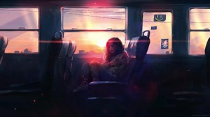 Sunset Train Ride Home Live Wallpaper - MoeWalls