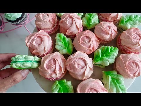 How to Pipe Rose and Leaf Macarons | EASIER than Classic Macarons | Tips and Tricks for Macarons