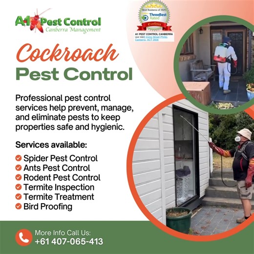 𝐂𝐨𝐜𝐤𝐫𝐨𝐚𝐜𝐡𝐞𝐬 𝐅𝐨𝐮𝐧𝐝 𝐭𝐡𝐞 𝐅𝐨𝐨𝐝 𝐁𝐞𝐟𝐨𝐫𝐞 𝐘𝐨𝐮 𝐃𝐢𝐝? 𝐒𝐭𝐨𝐩 𝐓𝐡𝐞𝐦 𝐅𝐚𝐬𝐭. If cockroaches are showing up in your kitchen, they’re already breeding behind walls, appliances, and cupboards. One sighting usually means many more you can’t see. Our professional cockroach control targets the nest, not just the surface, using safe, effective treatments that eliminate active infestations and prevent return visits. 𝐖𝐡𝐲 𝐚𝐜𝐭 𝐧𝐨𝐰? ✔ 𝐂𝐨𝐜𝐤𝐫𝐨𝐚𝐜𝐡𝐞𝐬 𝐬𝐩𝐫𝐞𝐚𝐝