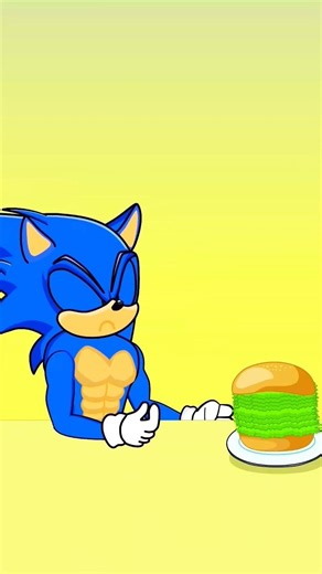 Short Funny - Diet! (Animation meme) - Let's Eat In Ohio - Hamburger #shorts #sonic #diet #funny