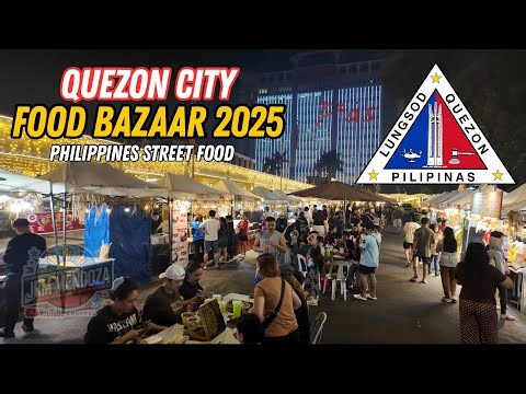 [4K] QUEZON CITY HALL FOOD BAZAAR 2025 | Philippines Street Food Tour | Must-Try Local Eats!