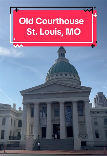 The Old Courthouse in St. Louis, Missouri! 🇺🇸🏛️ Part of Gateway Arch National Park and home to some incredibly important moments in American history. Definitely worth checking out while exploring downtown St. Louis! #missouri #stlouismo #stlouis #gatewayarch #historicplaces