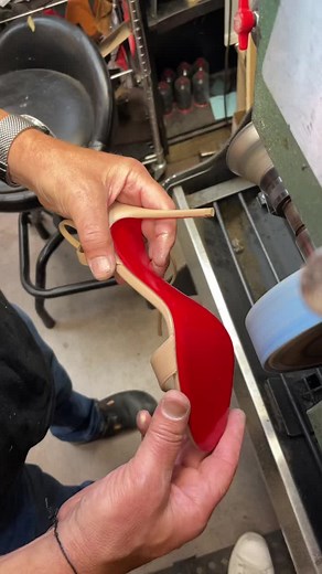Brand new red bottoms the red will never go away and Anti slip 🤩 Come see us for any kind of designer shoes and heels like and comment what you think🙃#louboutin #fyp #mtl #laval #carrefourlaval #repair #billie #foryoupage #foryou #duet #duo #love #red #viralvideo #viral #viraltiktok #virale #motreal #queen #kimkardashian #centralcee #chicks #shinee #christiandior