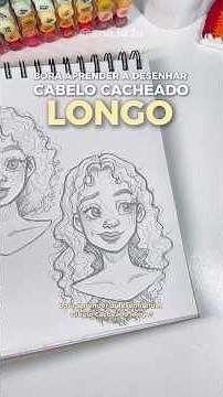 Let's learn how to draw long curly hair? 👩🏽‍🦱✨ #art #tutorial #howtodraw #drawing