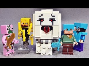 레고 마인크래프트 가스트,블레이즈,좀비 피그맨,알렉스,스티브 네더요새 21122 지옥 미니피겨 Lego Minecraft minifigures