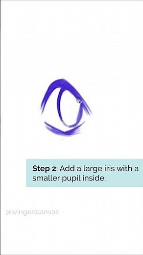 How to Draw: CARTOON EYES (3 Steps!) #Shorts