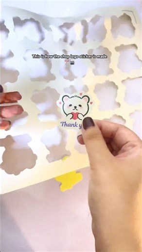 Showing the process of making logo stickers with Cameo and printer 🩷 #cameo #sticker #onlineshop