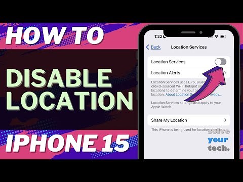 How to Disable Location on iPhone 15