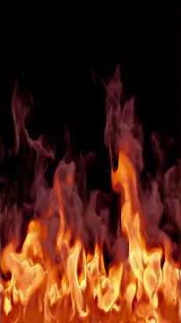 Burning Fire Background Video - Dark Screen Fire Overlay