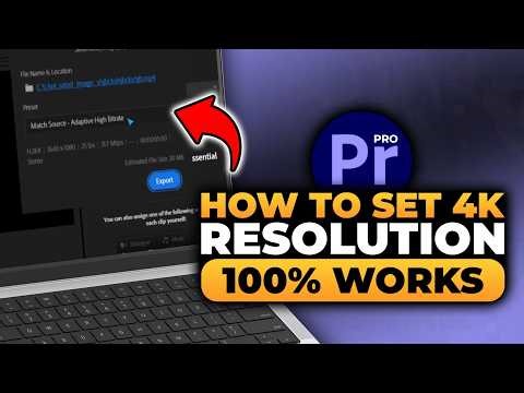 How To Set 4K Resolution in Premiere Pro (FAST & EASY) | 100% WORKS | 4K Resolution Premiere Pro