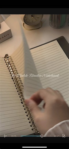 Replying to @Ches A notebook you can refill? Genius 😳✨ No more wasting old notebooks! #notebook #bindernotebook #refillablenotebook #schoolsupplies #studentessentials