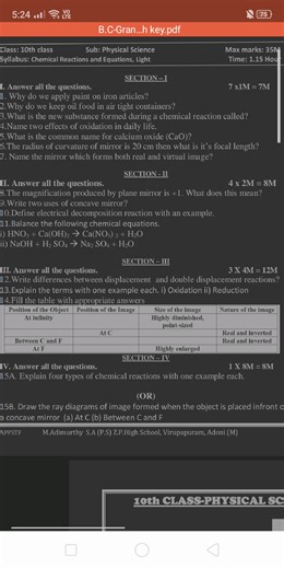 Class 10th Science Questions  SECTION - I Why do we apply paint... | Filo
