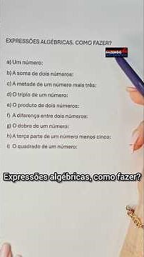 ALGEBRAIC EXPRESSIONS HOW TO DO #doingmathematics #elementaryschool #competition DOING MATHEMATICS