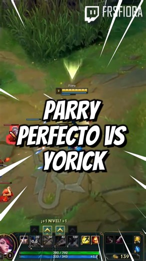 El mejor parry que puedes usar VS Yorick #fiora #Yorick #leagueoflegends | FRS Fiora