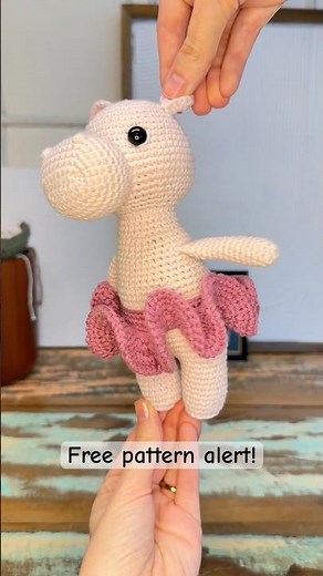 Comment “Hippo” for the free crochet pattern!✨🧶 #crochet #amigurumi