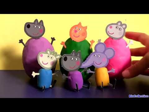 Clay Buddies Peppa Pig Surprise Eggs & Blind Bags 🐷 Toy Unboxing