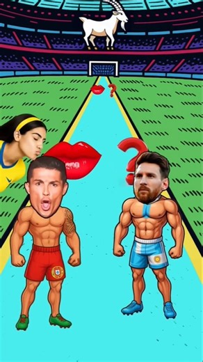 Ronaldo vs Messi. compitition host Jorgina 💃👸 #ronaldo #messi #compitition #jorgina #animation