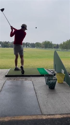 Guy Hilariously Fails Hitting Golf Ball at Driving Range
