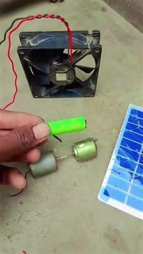 DC motor how to generate light small motor #schoolproject