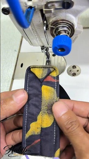 Sewing technique of the bottom corner of the bag with a variety of bisban filling #sewingtips #diy