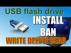 How to PROTECT a USB flash drive from WRITE, DELETE and MODIFY Files
