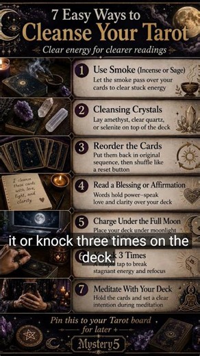 # spiritual # Tarrot 🫧 cleans Tarrot Deck 🫧