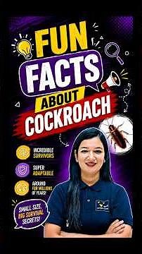 Fun Facts About Cockroach 😳 By Shaily Mam & Team