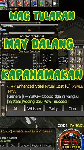 Sablay😁 referral code YANGKU #MMORPG #gameday #gameplay #onlinegames #OFW #RanOnline #fblifestyle #yangku | YANGKU