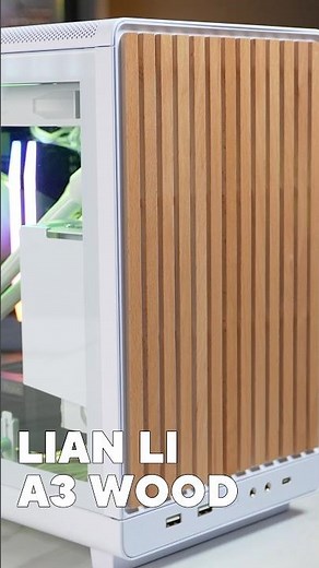 New LIAN Li A3 White with Wood Front Panel
