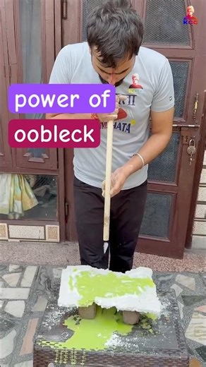 power of Oobleck | science experiment #science #experiment