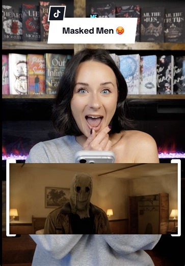 Let’s watch the Stangers Chapter 3 trailer together (releasing February 6th)…and kick our feet and giggle over how dark romance coded this is 🤭 #lionsgatepartner #strangerschapter3 #darkromance #booktok #maskedmen