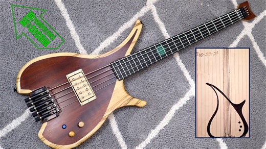 Another Sketch, Another Masterpiece: The Making of My Custom 5-String Headless Bass!