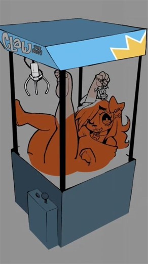 dog in the claw machine speedpaint #shorts #art #furry #timelapse