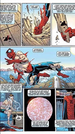 SPIDER-MAN DEFEATS MORLUN USING HIS INTELLIGENCE #comics #spiderman #marvelspiderman #marvel