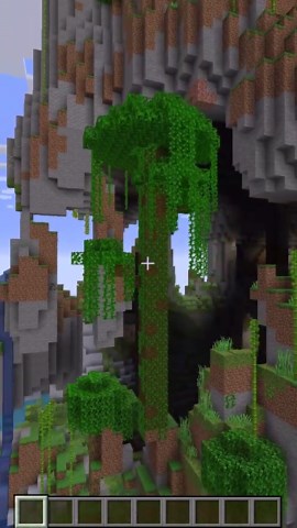 Lush Cave Cliff Island – Minecraft 1.21 Survival Island Seed