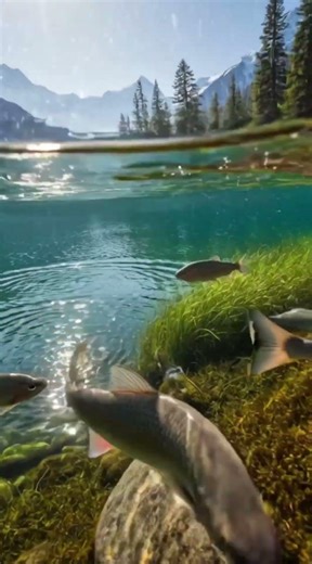 the fish swimming so happy #fish #fishinglife #fishingvideo