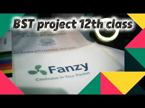 Bst class 12th project making fanzy product 🙏