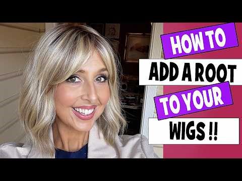 How to Add a Root to a Synthetic Wig! Wig Makeover! Raquel Welch Simmer! DIY Root Shading on a Wig!