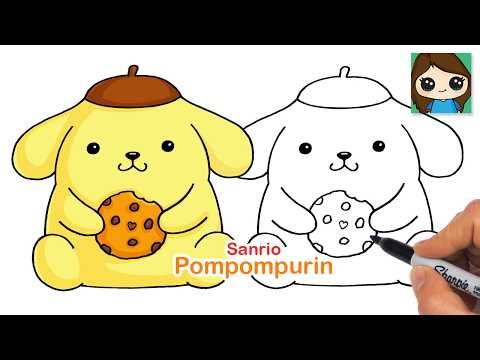 How to Draw Pompompurin 🍪 Sanrio