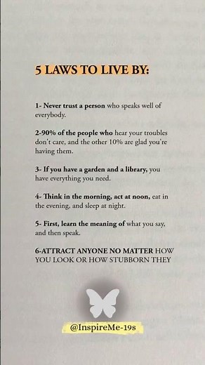 5 Laws to Live By for a Stronger Life #lifelaws #successmindset #dailywisdom