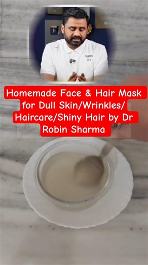 Homemade Face/Hair Mask by Dr Robin for Shiny Hair/Dull Skin/Wrinkles #shorts #youtubeshorts #viral