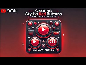 Creating Stylish Red Buttons with Cool Hover Effects in HTML & CSS
