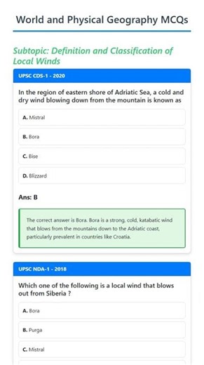 Definition and Classification of Local Winds