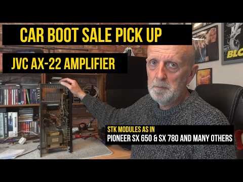 Vintage HiFi Car Boot Sale Haul JVC AX-22 Amplifier .